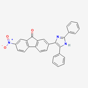 molecular formula C28H17N3O3 B5122244 2-(2,5-diphenyl-1H-imidazol-4-yl)-7-nitro-9H-fluoren-9-one 