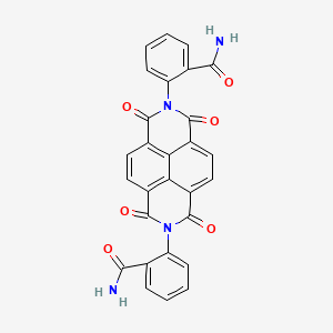 molecular formula C28H16N4O6 B5122245 2,2'-(1,3,6,8-tetraoxo-1,3,6,8-tetrahydrobenzo[lmn]-3,8-phenanthroline-2,7-diyl)dibenzamide 