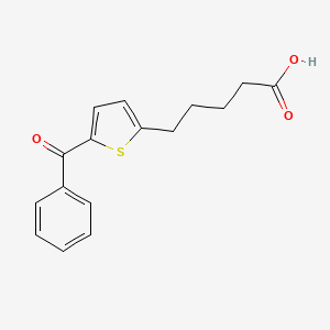 molecular formula C16H16O3S B5122271 5-(5-benzoyl-2-thienyl)pentanoic acid 