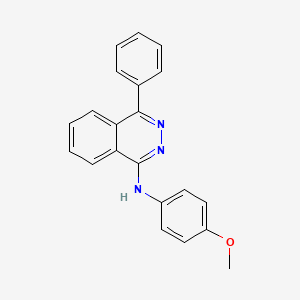 molecular formula C21H17N3O B5122280 N-(4-methoxyphenyl)-4-phenyl-1-phthalazinamine 