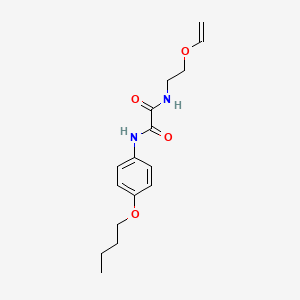 molecular formula C16H22N2O4 B5122296 N-(4-butoxyphenyl)-N'-[2-(vinyloxy)ethyl]ethanediamide 