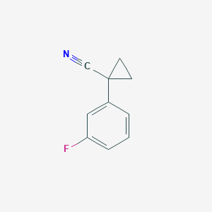 molecular formula C10H8FN B051223 1-(3-Fluorophenyl)cyclopropanecarbonitrile CAS No. 124276-55-7