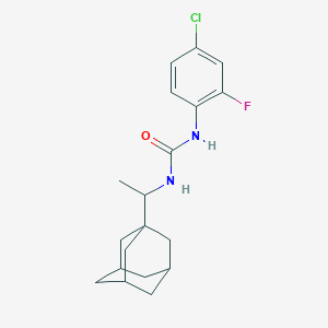 molecular formula C19H24ClFN2O B5122321 N-[1-(1-adamantyl)ethyl]-N'-(4-chloro-2-fluorophenyl)urea 