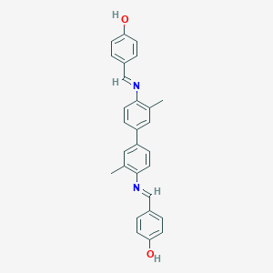 4-[({4'-[(4-Hydroxybenzylidene)amino]-3,3'-dimethyl[1,1'-biphenyl]-4-yl}imino)methyl]phenol