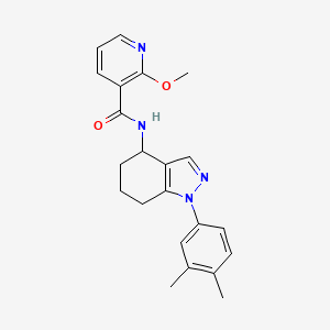 molecular formula C22H24N4O2 B5122350 N-[1-(3,4-dimethylphenyl)-4,5,6,7-tetrahydro-1H-indazol-4-yl]-2-methoxynicotinamide 