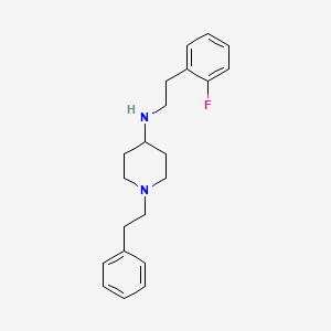 molecular formula C21H27FN2 B5122381 N-[2-(2-fluorophenyl)ethyl]-1-(2-phenylethyl)-4-piperidinamine 