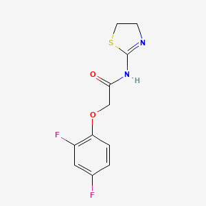 2-(2,4-difluorophenoxy)-N-(4,5-dihydro-1,3-thiazol-2-yl)acetamide