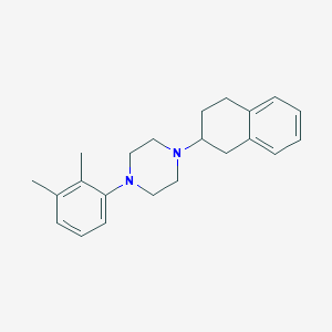 molecular formula C22H28N2 B5122412 1-(2,3-dimethylphenyl)-4-(1,2,3,4-tetrahydro-2-naphthalenyl)piperazine 