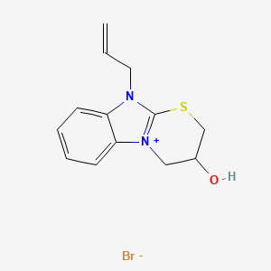 molecular formula C13H15BrN2OS B5122445 10-allyl-3-hydroxy-3,4-dihydro-2H-[1,3]thiazino[3,2-a]benzimidazol-10-ium bromide 