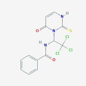 N-[2,2,2-trichloro-1-(6-oxo-2-sulfanyl-1(6H)-pyrimidinyl)ethyl]benzamide
