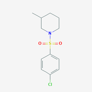 molecular formula C12H16ClNO2S B512249 1-[(4-Chlorophenyl)sulfonyl]-3-methylpiperidine CAS No. 329937-38-4