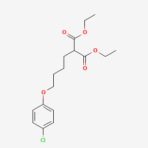 molecular formula C17H23ClO5 B5122502 diethyl [4-(4-chlorophenoxy)butyl]malonate 