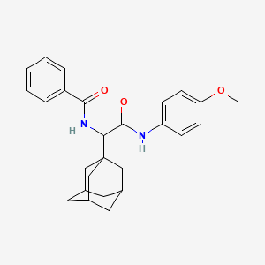 molecular formula C26H30N2O3 B5122514 N-{1-(1-adamantyl)-2-[(4-methoxyphenyl)amino]-2-oxoethyl}benzamide 