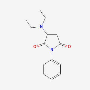 molecular formula C14H18N2O2 B5122565 3-DIETHYLAMINO-1-PHENYL-PYRROLIDINE-2,5-DIONE 