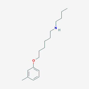 molecular formula C17H29NO B5122575 N-butyl-6-(3-methylphenoxy)-1-hexanamine 