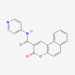 molecular formula C19H12N2O3 B5122581 3-oxo-N-4-pyridinyl-3H-benzo[f]chromene-2-carboxamide 