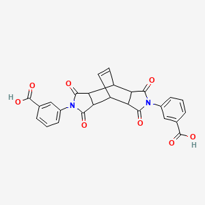molecular formula C26H18N2O8 B5122590 3,3'-(3,5,9,11-tetraoxo-4,10-diazatetracyclo[5.5.2.0~2,6~.0~8,12~]tetradec-13-ene-4,10-diyl)dibenzoic acid 