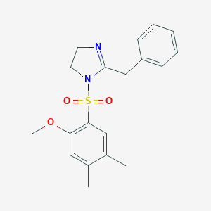 1-[(2-Methoxy-4,5-dimethylphenyl)sulfonyl]-2-benzyl-2-imidazoline