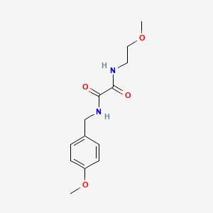 molecular formula C13H18N2O4 B5122634 N-(4-methoxybenzyl)-N'-(2-methoxyethyl)ethanediamide 