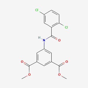 molecular formula C17H13Cl2NO5 B5122644 dimethyl 5-[(2,5-dichlorobenzoyl)amino]isophthalate 
