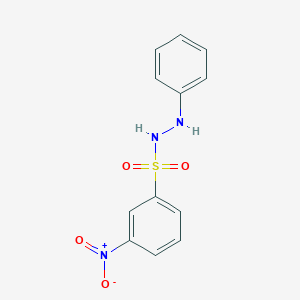 molecular formula C12H11N3O4S B5122659 3-nitro-N'-phenylbenzenesulfonohydrazide 