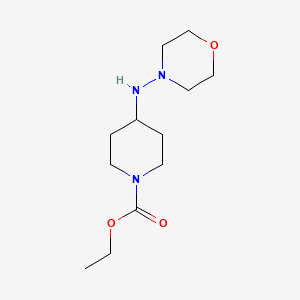 molecular formula C12H23N3O3 B5122669 ethyl 4-(4-morpholinylamino)-1-piperidinecarboxylate 