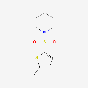 molecular formula C10H15NO2S2 B5122681 1-[(5-methyl-2-thienyl)sulfonyl]piperidine 