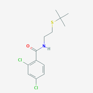 molecular formula C13H17Cl2NOS B5122689 N-[2-(tert-butylthio)ethyl]-2,4-dichlorobenzamide 