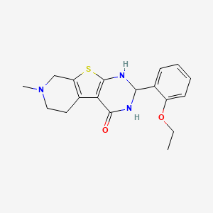molecular formula C18H21N3O2S B5122705 2-(2-ethoxyphenyl)-7-methyl-2,3,5,6,7,8-hexahydropyrido[4',3':4,5]thieno[2,3-d]pyrimidin-4(1H)-one 