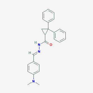 N'-[4-(dimethylamino)benzylidene]-2,2-diphenylcyclopropanecarbohydrazide