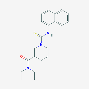molecular formula C21H27N3OS B5122753 N,N-diethyl-1-[(1-naphthylamino)carbonothioyl]-3-piperidinecarboxamide 