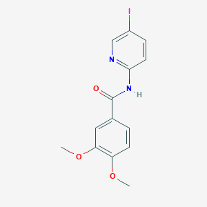 molecular formula C14H13IN2O3 B5122827 N-(5-iodo-2-pyridinyl)-3,4-dimethoxybenzamide 