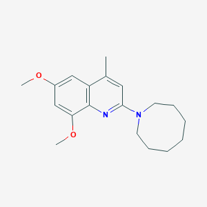 molecular formula C19H26N2O2 B5122833 2-(1-azocanyl)-6,8-dimethoxy-4-methylquinoline 