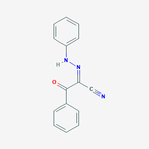 molecular formula C15H11N3O B512284 (1Z)-N-anilino-2-oxo-2-phenylethanimidoyl cyanide CAS No. 13491-70-8