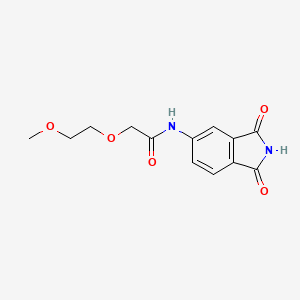 molecular formula C13H14N2O5 B5122864 N-(1,3-dioxo-2,3-dihydro-1H-isoindol-5-yl)-2-(2-methoxyethoxy)acetamide 