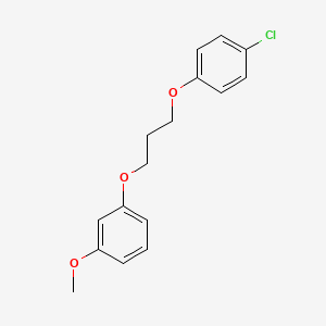 molecular formula C16H17ClO3 B5122866 1-[3-(4-chlorophenoxy)propoxy]-3-methoxybenzene 