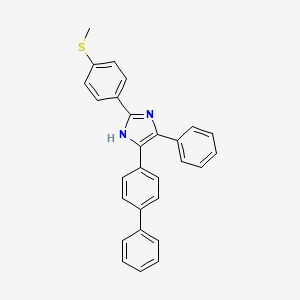 5-(4-biphenylyl)-2-[4-(methylthio)phenyl]-4-phenyl-1H-imidazole