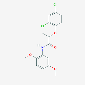 molecular formula C17H17Cl2NO4 B5122882 2-(2,4-dichlorophenoxy)-N-(2,5-dimethoxyphenyl)propanamide 