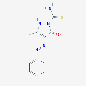 5-Keto-3-methyl-4-phenylazo-2-pyrazoline-1-carbothioamide