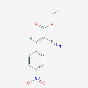 molecular formula C12H10N2O4 B512293 Ethyl 2-cyano-3-(4-nitrophenyl)acrylate CAS No. 2017-89-2