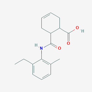 molecular formula C17H21NO3 B5122936 6-{[(2-ethyl-6-methylphenyl)amino]carbonyl}-3-cyclohexene-1-carboxylic acid 