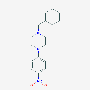 molecular formula C17H23N3O2 B5122971 1-(3-cyclohexen-1-ylmethyl)-4-(4-nitrophenyl)piperazine 