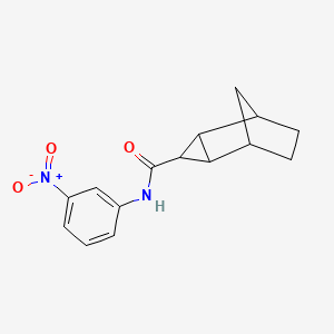 molecular formula C15H16N2O3 B5122978 N-(3-nitrophenyl)tricyclo[3.2.1.0~2,4~]octane-3-carboxamide 