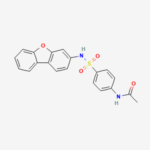 molecular formula C20H16N2O4S B5122985 N-{4-[(dibenzo[b,d]furan-3-ylamino)sulfonyl]phenyl}acetamide 