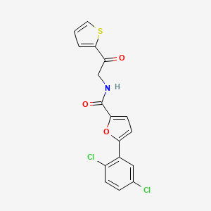 molecular formula C17H11Cl2NO3S B5123023 5-(2,5-dichlorophenyl)-N-[2-oxo-2-(2-thienyl)ethyl]-2-furamide 