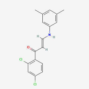 molecular formula C17H15Cl2NO B5123055 1-(2,4-dichlorophenyl)-3-[(3,5-dimethylphenyl)amino]-2-propen-1-one 