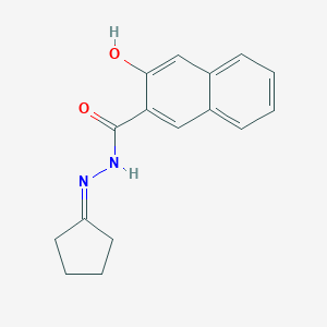 molecular formula C16H16N2O2 B512306 N'-cyclopentylidene-3-hydroxy-2-naphthohydrazide CAS No. 304448-47-3