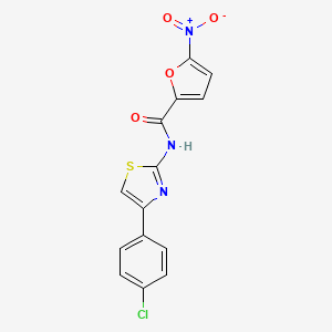 N-[4-(4-chlorophenyl)-1,3-thiazol-2-yl]-5-nitro-2-furamide