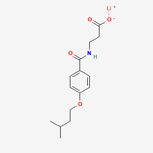 molecular formula C15H20LiNO4 B5123125 lithium 3-{[4-(3-methylbutoxy)benzoyl]amino}propanoate 