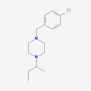 molecular formula C15H23ClN2 B5123157 1-sec-butyl-4-(4-chlorobenzyl)piperazine 